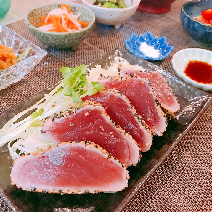 レア マグロの胡麻まぶしグリル焼き レシピ 作り方 By Yayo W L 楽天レシピ レア マグロの胡麻まぶしグリル焼き レシピ 作り方 By Yayo W L 楽天レシピ